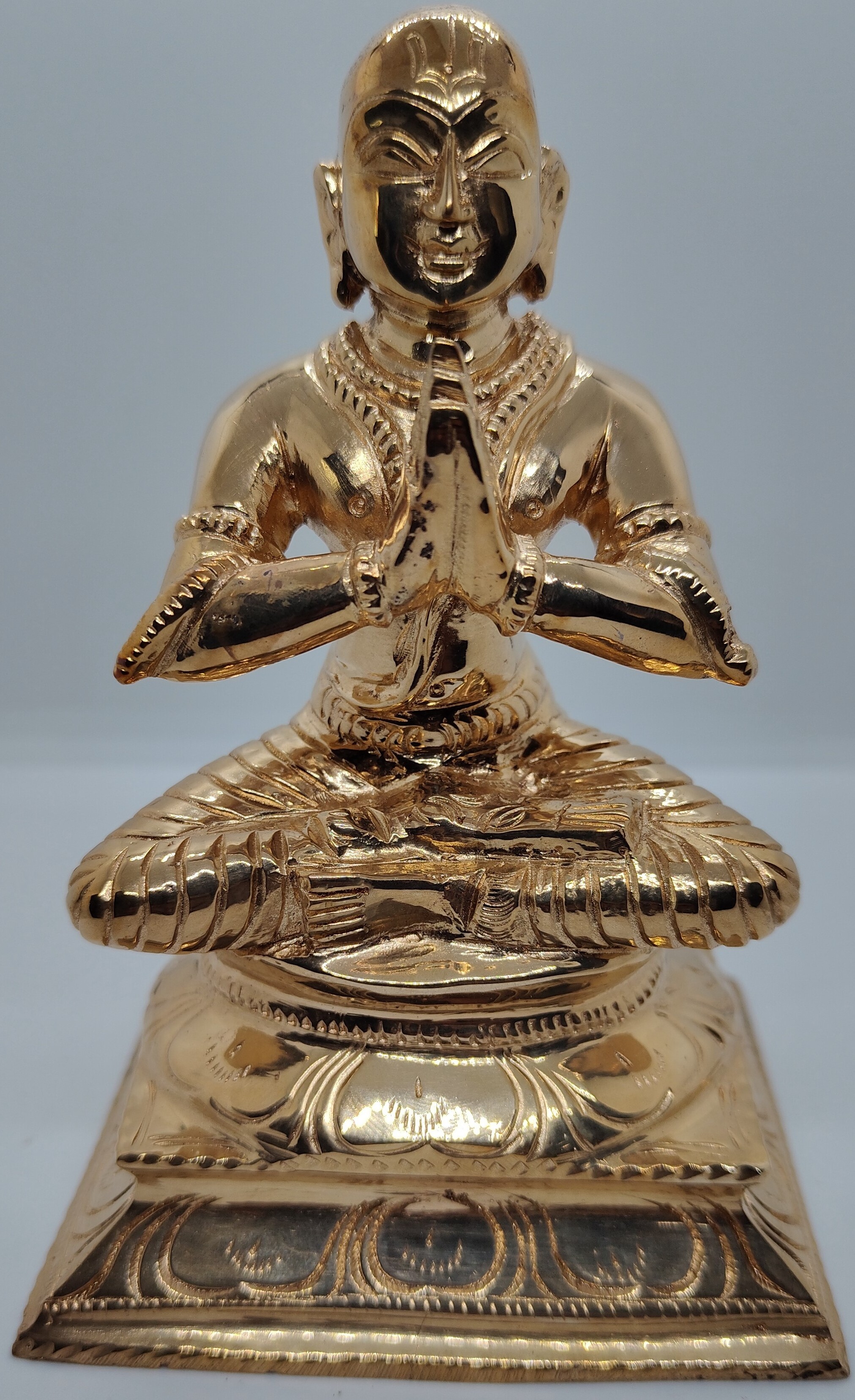 Divine Bija Ramanuja Acharya Idol 5 inches Panchalogam Without Arch Id179 #179/254