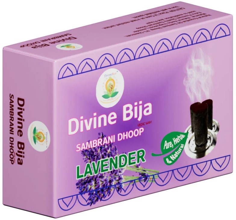 Divine Bija Sambrani Dhoop Stems | Lavender Divine Bija India Pvt Ltd | A story of motivation, passion and unconditional commitment