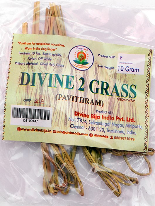 Divine Bija 2 Pul | Grass Pavithiram | 2 Darbha Grass | Kusha Grass for Pooja | Rituals Divine Bija Global (Vedic Way) | A story of motivation, passion and unconditional commitment