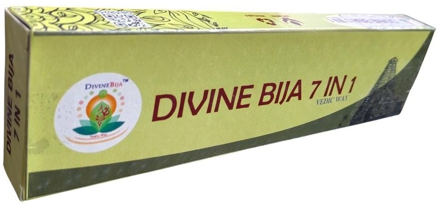 Divine Bija 7-in-1 | Natural Agarbatti Incense Sticks Sandal | Rose | Jasmine | Champa | Marikozhunthu | Sambrani | Kewda - Fragrance. Id9 #9/259