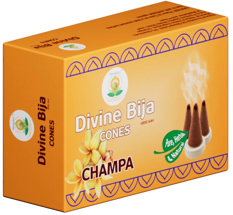 Divine Bija Incense Dhoop Cones | Champa | Id91 #91/259