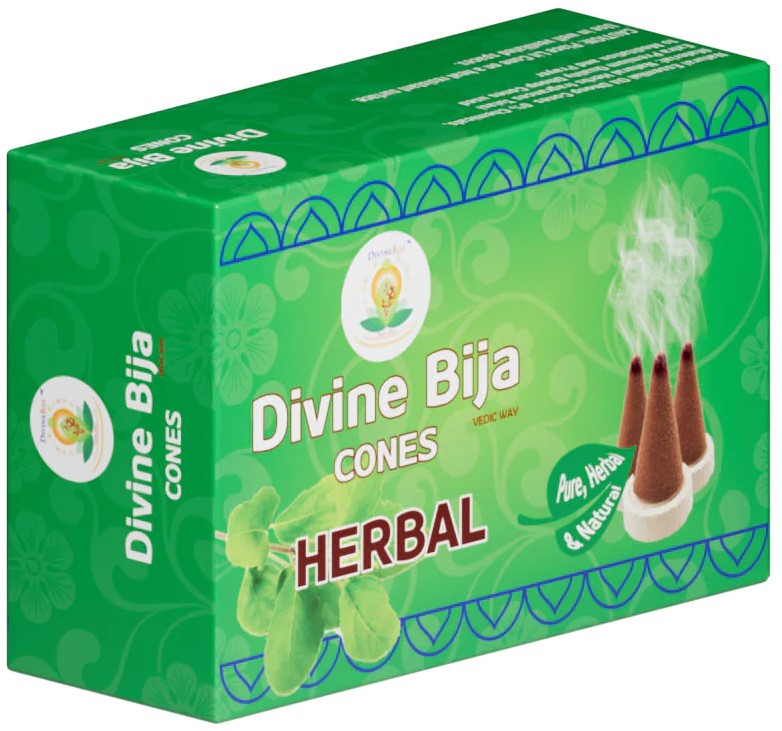 Divine Bija Incense Dhoop Cones | Herbal | Id92 #92/259