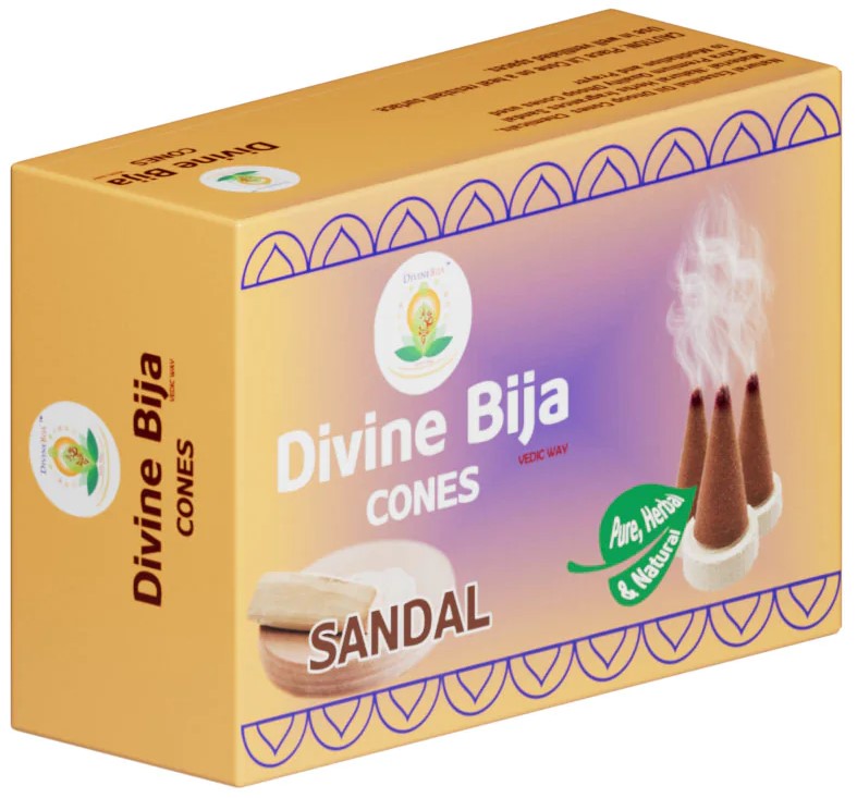 Divine Bija Incense Dhoop Cones | Sandal | Divine Bija Global (Vedic Way) | A story of motivation, passion and unconditional commitment